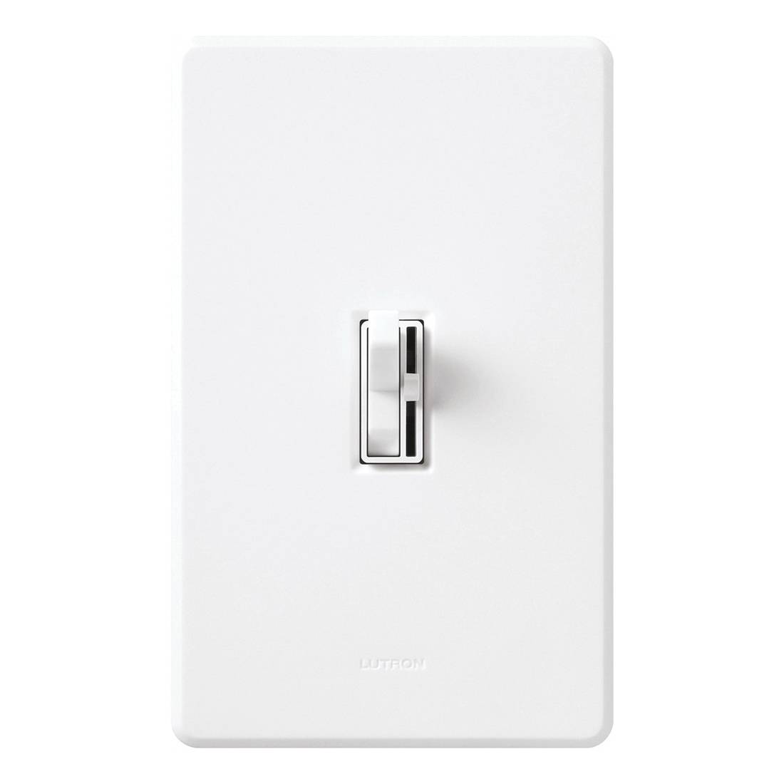 Lutron® Ariadni® Toggler® C.L® AYCL-153PH-WH 3-Way Traditional Style Dimmer Switch, 120 VAC, 1 Pole, Slide-to-Bright/Dim Operation, White