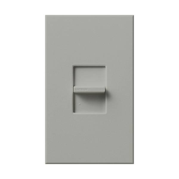 Lutron® Nova T® NT-1000-GR Architectural Style Dimmer Switch, 120 VAC, 1 Poles, Slide to Off Operation, Gray