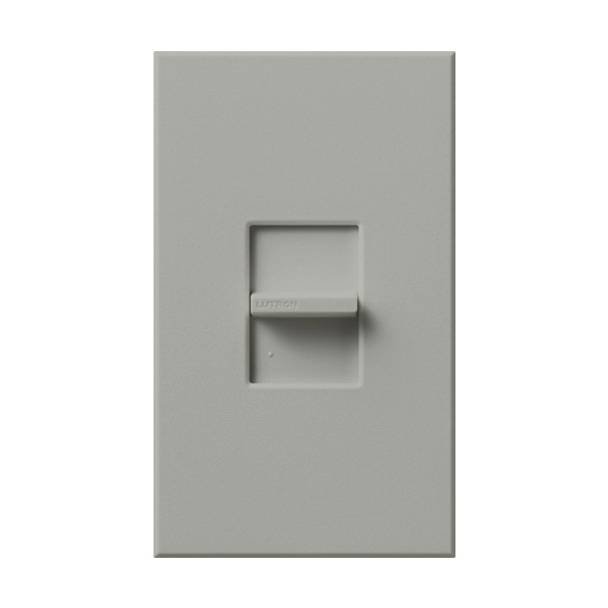 Lutron® Nova T® NT-1000-GR Architectural Style Dimmer Switch, 120 VAC, 1 Poles, Slide to Off Operation, Gray