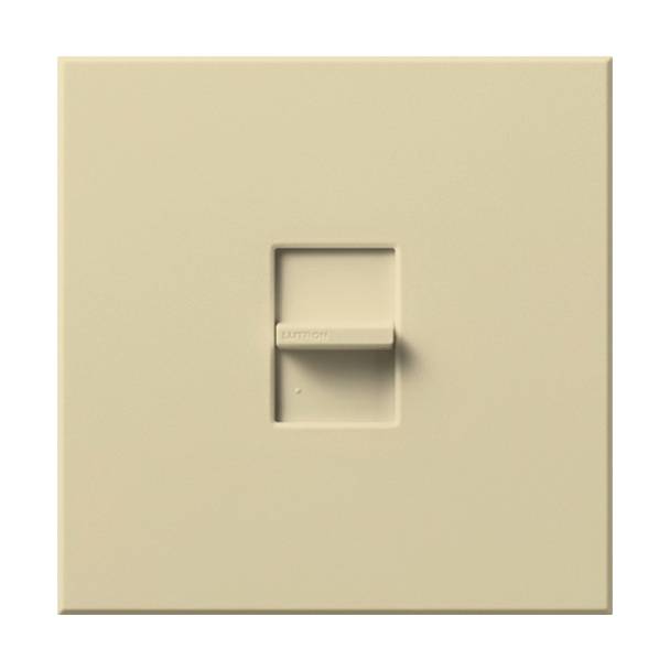 Lutron® Nova T® NT-1500-IV Architectural Style Dimmer Switch, 120 VAC, 1 Poles, Slide to Off Operation, Ivory