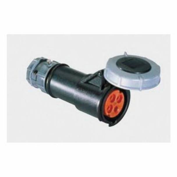 MENNEKES® ME430C7W Watertight AC Connector, 480 VAC, 30 A, 3 Poles, 4 Wires, Red