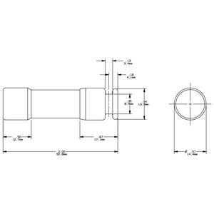 250 VAC/160 VDC 8 A, Class RK5, Mersen S.A. TR8R Tri-Onic® UL Power Fuse, Time Delay, Ferrule Terminal