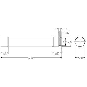 600 VAC/VDC 10 A, Class RK5, Mersen S.A. TRS10R Tri-Onic® UL Power Fuse, Time Delay, Ferrule Terminal