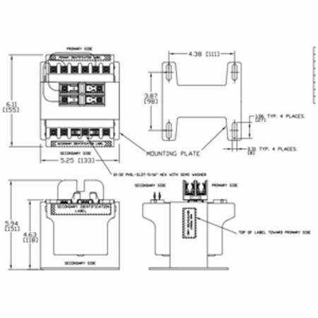 Micron B500BTZ13RBF Encapsulated Control Transformer