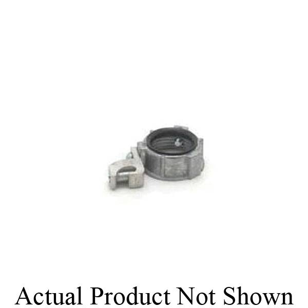 M&W Electric GB-500 Insulated Threaded Grounded Bushing, 1/2 in Trade, 14 AWG Wire Min, 4 AWG Wire Max, Metal