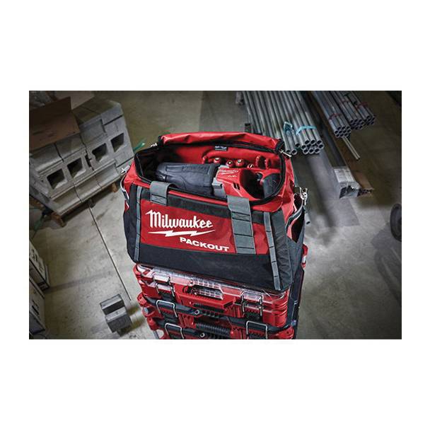 Milwaukee® PACKOUT™ 48-22-8322 Zipper Tool Bag, 1680D Ballistic Nylon, Red