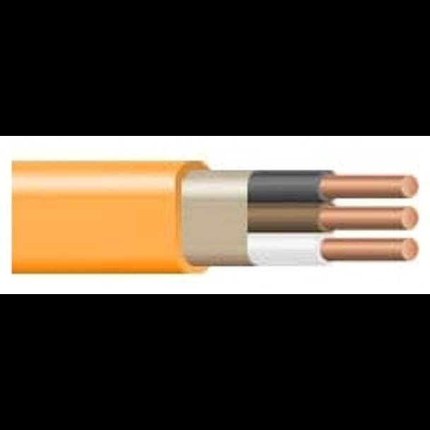 Cut to Order - 10 AWG Solid PVC Insulation Nylon Jacket Non-Metallic Sheathed Branch Circuit Cable- Non-Returnable