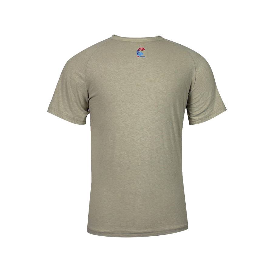 National Safety Apparel® C52JKSR2X Short Sleeve Flame-Resistant T-Shirt, 2XL, Desert Sand, Modacrylic Blend