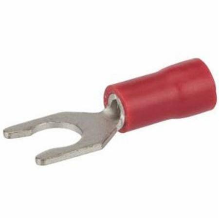 22 to 18 AWG, #10 Stud, NSi Industries LLC S22-10V-L Spade Terminal, Red