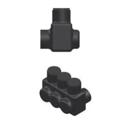 NSI Polaris™ IPL1/0-3 IPL Single Sided Entry Insulated Multi-Tap Connector, 14 to 1/0 AWG Aluminum/Copper Conductor, Plastisol