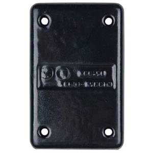 1-Gang, Thomas & Betts Corporation DS100-G OCAL-BLUE® Device Box Cover, Blank