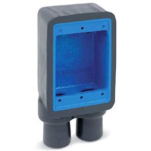 3/4" 2-Hub, 1-Gang, Thomas & Betts Corporation FDD2-G OCAL-BLUE® Cast Device Box, Deep