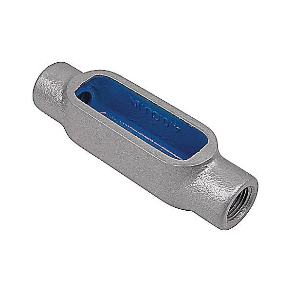 Ocal® OCAL-BLUE® C27SA-G Type-C Conduit Body With Cover, 3/4 in Hub, Form 7 Form, 6.6 cu-in Capacity, Aluminum, PVC Coated