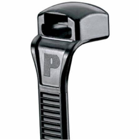 4.1", 18 LB, Panduit CBR1M-M0 Contour-Ty® Cable Tie, Black