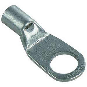 8 AWG, 1/4" Stud, Panduit S8-14R-Q Pan-Term® Ring Terminal, Metallic (Discontinued by Manufacturer)