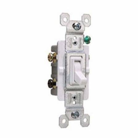 120 VAC 15 A, Legrand North America LLC 663WG TradeMaster® Toggle Switch, White