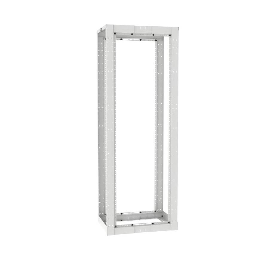 Panduit® AR4P96WH Bottom Up Post Rack, 96.13 in H x 20.31 in W x 23 to 42 in D, 2000 lb Load, 52 Shelves
