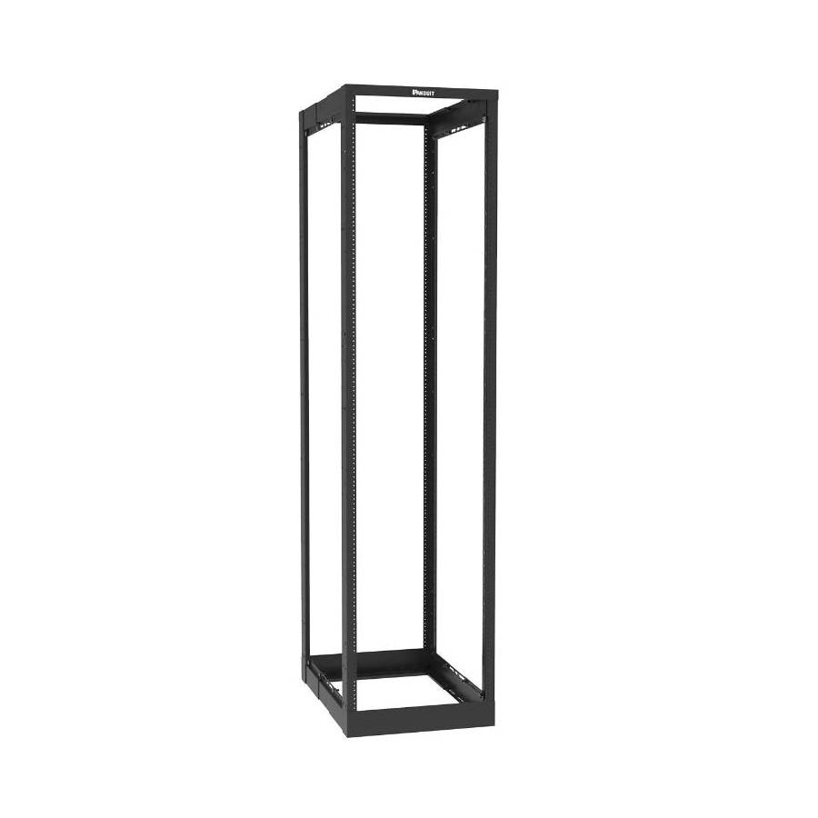 Panduit® AR4PCN96 Bottom Up Post Rack, 96.13 in H x 20.31 in W x 23 to 42 in D, 2000 lb Load, 52 Shelves