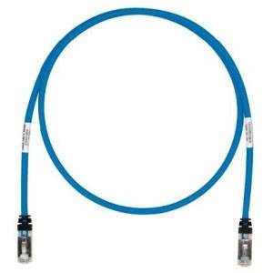 26 AWG Stranded, Cat 6A Panduit STP6X1MBU TX6A™ Shielded Patch Cord, 3.28' L