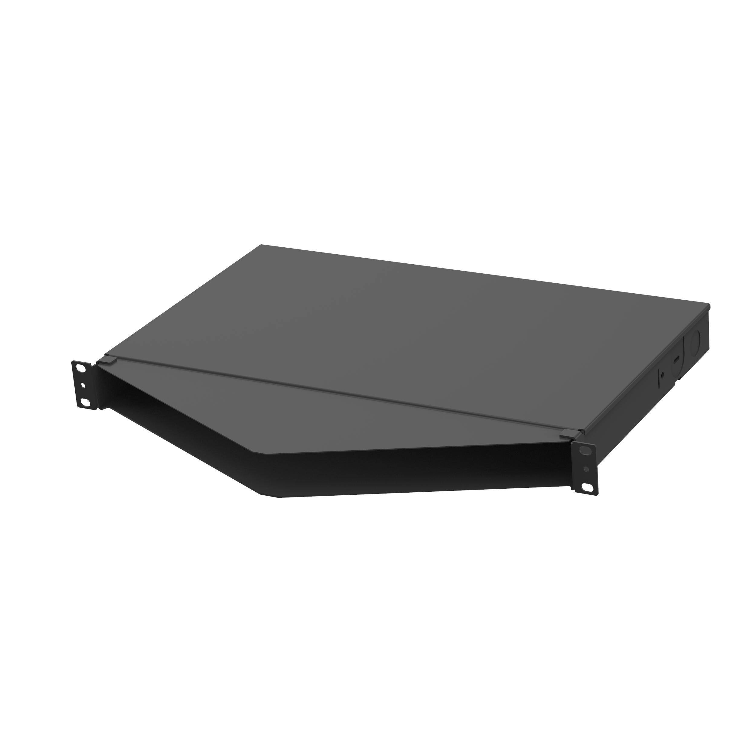 Panduit® Opticom® FMT1A Angled Fiber Optic Tray, 1-3/4 in L x 19 in W x ...