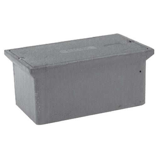 QUAZITE® PC1212BA12 Open Bottom PC Style Small Straight Wall Tier-15 Stackable Box, 12 in L x 12 in W x 12 in H, Polymer Concrete