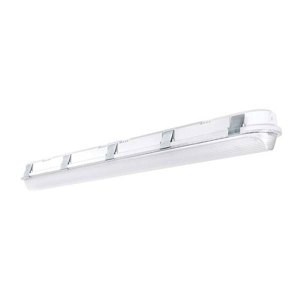 RAB SHARK4-36NW/D10 Dimmable Enclosed Gasketed Linear Washdown,) LED Lamp, 36 W Fixture, 120 to 277 VAC, White Housing
