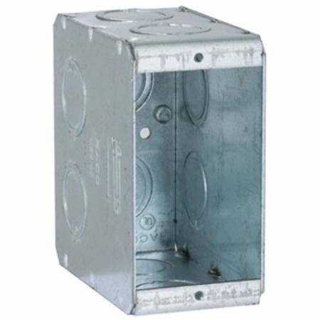 1-Gang 10-KO, 22.5 Cu Inch, Hubbell Incorporated 695 Masonry Box