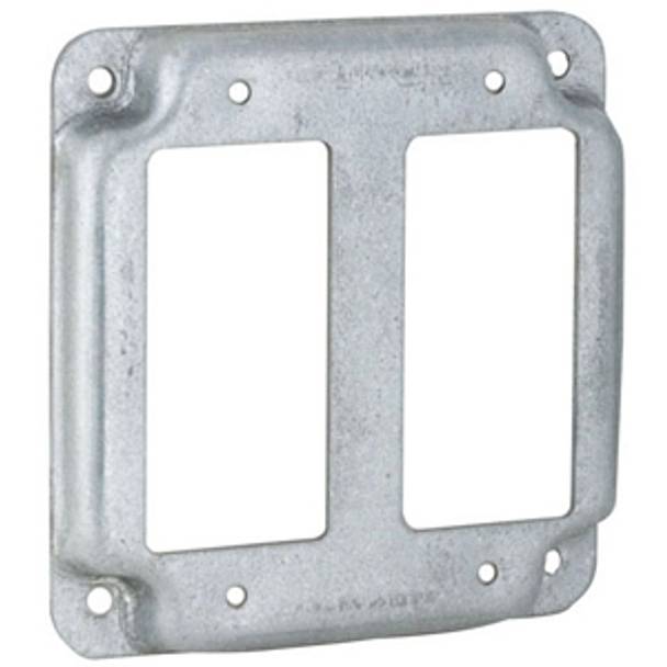 4", Hubbell Incorporated 809C Square Box Surface Cover, Raised