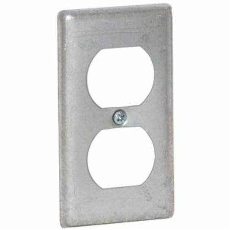 1-Gang, Hubbell Incorporated 864 Handy Box Cover, Duplex Receptacle