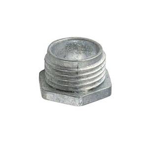 RACO® 1662 Non-Insulated Conduit Nipple, 1/2 in, For Use With Rigid Conduit, Die Cast Zinc, Metallic