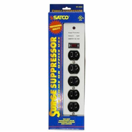 Satco Products Inc. 91-222 Surge Protection Outlet Strip