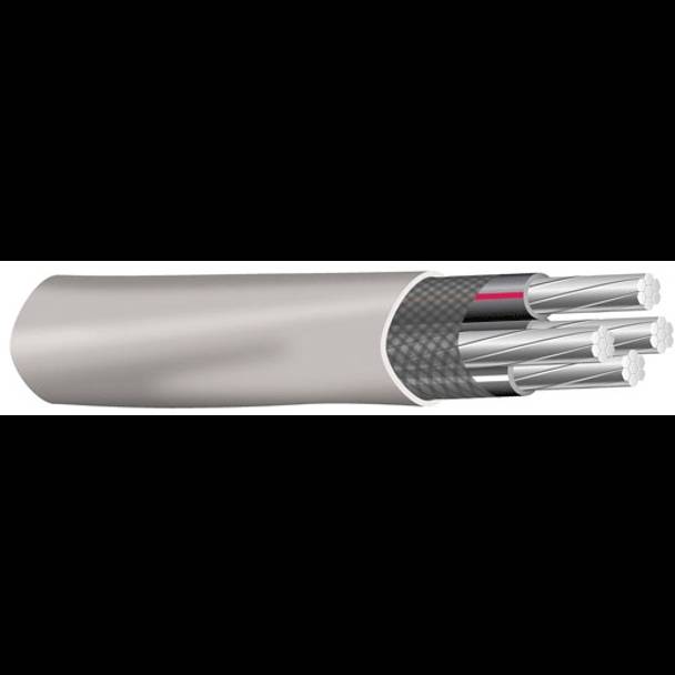 Cut to Order - 2-2-2 AWG Stranded (7) Aluminum 600 V SER Service Entrance Cable- Non-Returnable