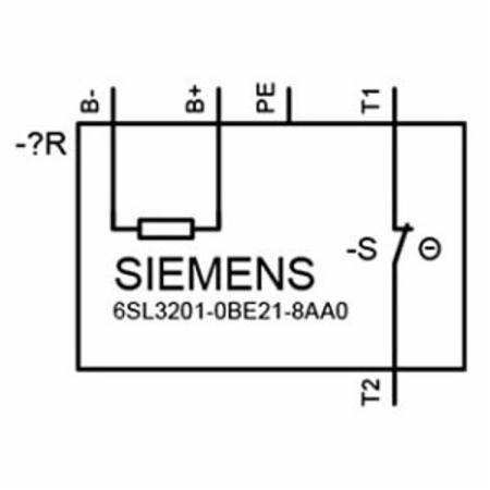 Siemens AG 6SL32010BE218AA0 Power Module Braking Resistor