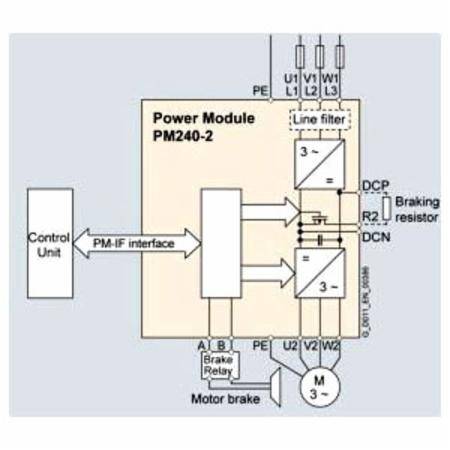Siemens AG 6SL32101PE118UL1 Power Supply Module