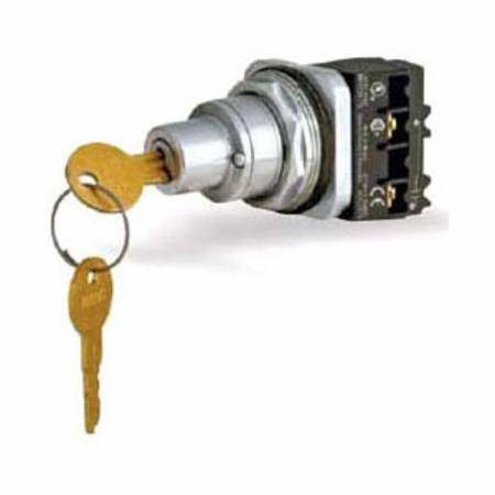 30 MM, Siemens AG 52SC6BV Key Operated Non-Illuminated Selector Switch Actuator, Momentary/Maintained/Momentary