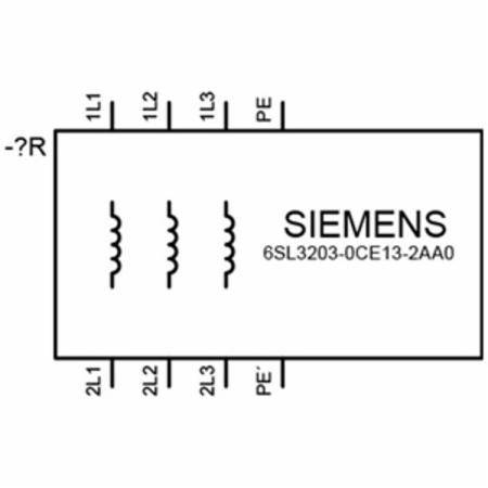 Siemens AG 6SL32030CE132AA0 AC Drive Line Enclosed Reactor