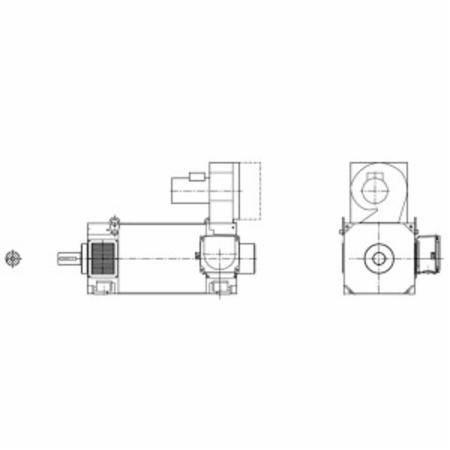 Siemens AG 1PH82841DD102BV1 SIMOTICS M Asynchronous Main Motor