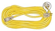 12 AWG Copper Yellow Thermoplastic Jacket SJTW Extension Cord (100 Ft)