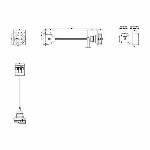 Sentron™ Sentron® 3LD2113-0TK53 Disconnect Switch, 690 VAC, 25 A, 3 Poles