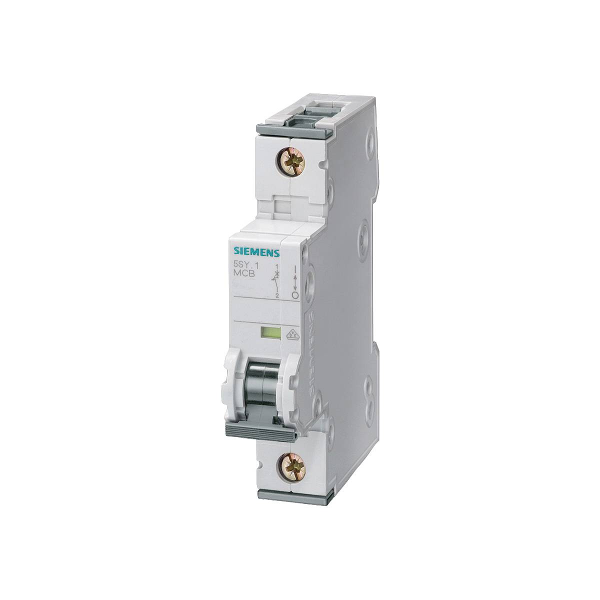 Siemens 5SY4101-8 Supplementary Protector, 480 VAC, 1 A, 5 kA Interrupt, 1 Poles, Thermal/Magnetic Trip