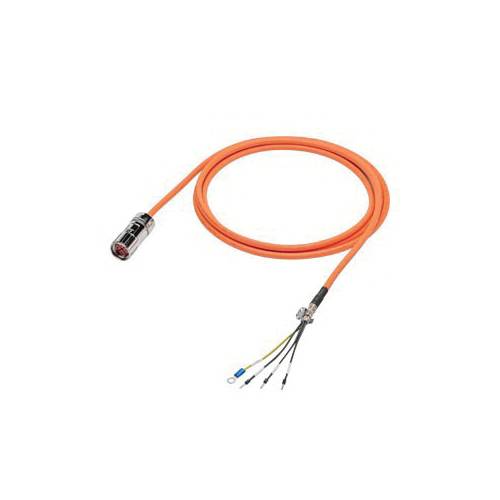 Siemens 6FX30025CL021BA0 Pre-Assembled Power Cable With Straight Connector, For Use With SINAMICS V90 Basic Servo Drive System, Motor S-1FL6 HI 400 V With V70/V90 Frame Size AA and MOTION-CONNECT 300 Connection System, 4 x 1.5 C sq-mm, 1000000 Bends, PVC