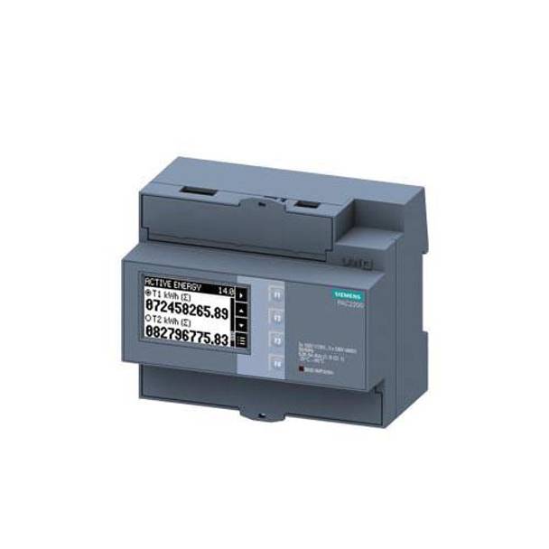 Sentron™ 7KM2200-2EA30-1DA1 PAC2220 3-Phase DIN Rail Mount Measuring Device, 3 to 480 V L-L/3 to 276 V N-L, 5 A, LCD Display, Modbus RTU Communication