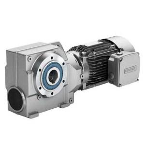 Siemens SIMOGEAR A6X30114901 2-Stage 4-Pole Geared Motor, 230 Delta VAC, 400/460Y VAC, 24 VDC, 0.73 hp, 0.84 hp, 143 Gear Ratio, 1735 rpm Rated/12.132 rpm Output Max, 355 N-m Torque