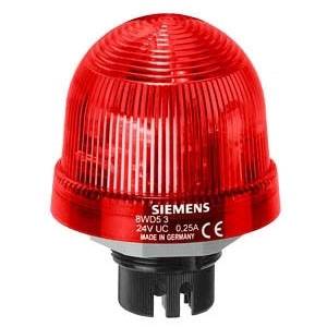 24 VAC/VDC, Siemens 8WD53205BB SIRIUS® Integrated Signal Lamp, Red