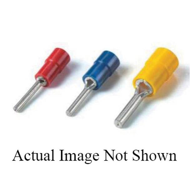 Spec-Kon® KV14-12PT-M Insulated Pin Terminal, 16 to 14 AWG Conductor, 0.075 in Dia x 0.472 in L Pin, Copper/Vinyl, Blue