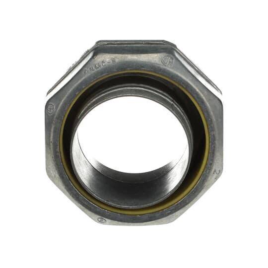 Steel City® LT-206 Straight Conduit Connector, 2 in Trade, Die Cast Zinc