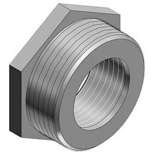 T&B® 1250-TB Female Threaded Conduit Reducer, 3/4 to 1/2 in, For Use ...