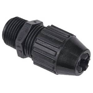 T&B® Black Beauty® 2672 Liquidtight Strain Relief Cord Connector, 1/2 in Trade, 0.25 to 0.4 in Cable Openings, Nylon