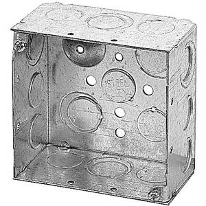 30.3 Cu Inch, 23-Knockout, Thomas & Betts Corporation 521711234E Square Outlet Box