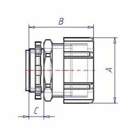 T&B® 8221 Non-Insulated Threadless Conduit Connector, 3/4 in Trade, For ...